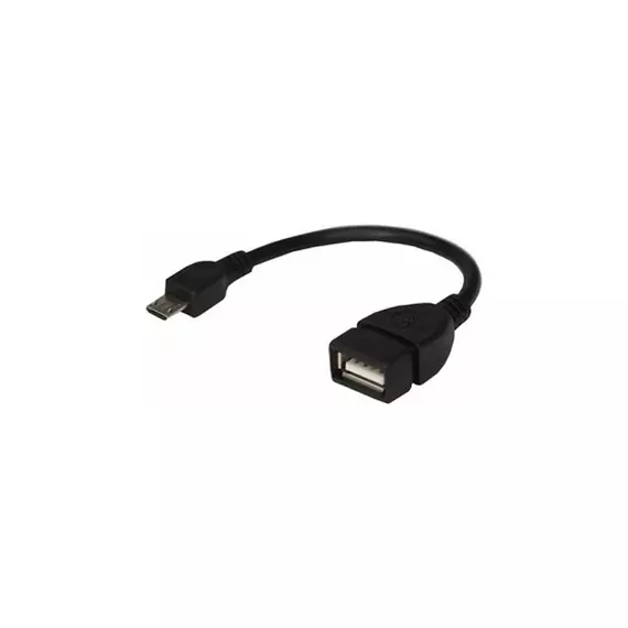 REXANT USB OTG microUSB на USB шнур, 0.15м, черный 18-1182