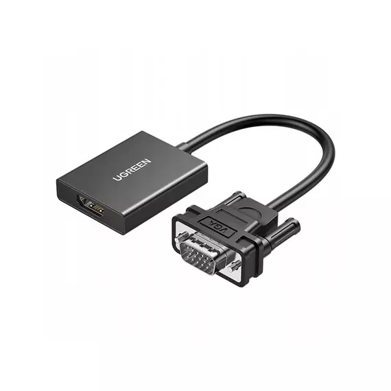 Конвертор сигнала UGREEN CM513 VGA - HDMI черный 50945