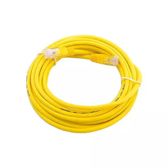 Патчкорд UTP Cat 5e, 10м, желтый UGREEN NW103