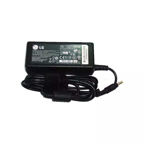 Блок питания импульсный DC 18,5V 3,5A LG (тонкий желтый конектор) оригинал