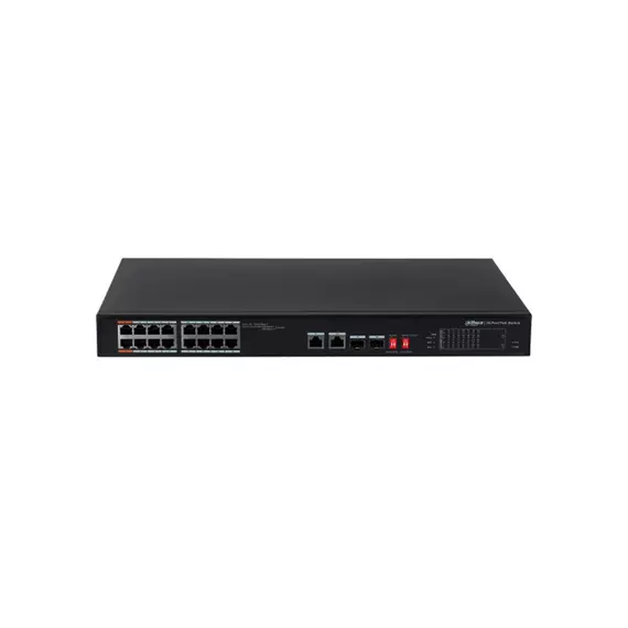 Коммутатор сетевой PoE DAHUA DH-PFS3218-16ET-135 16xPoE 100Mbt/s управляемый