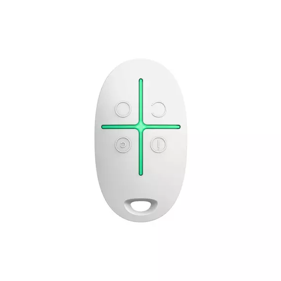 Брелок управления системой безопасности с тревожной кнопкой Ajax SpaceControl white