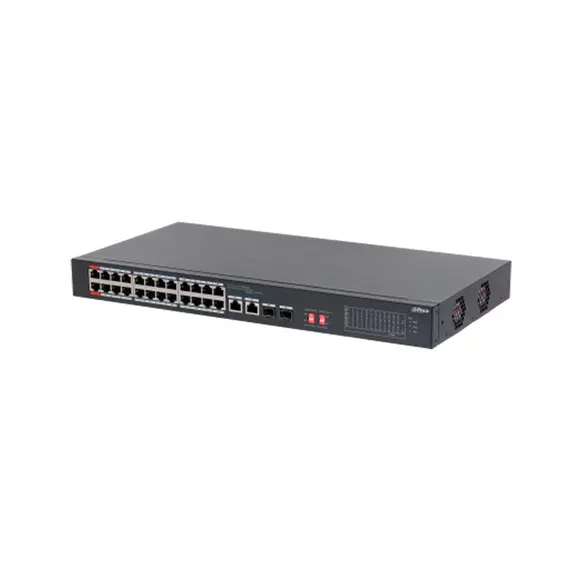 Коммутатор сетевой PoE DAHUA DH-S3226-24ET-240 24xPoE 100Mb/s неуправляемый