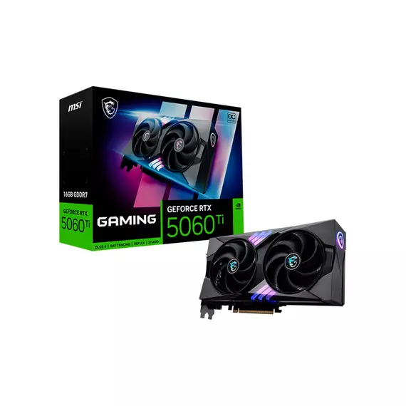 Видеокарта MSI GeForce RTX 5060 Ti 16G GAMING PCI-E 5.0