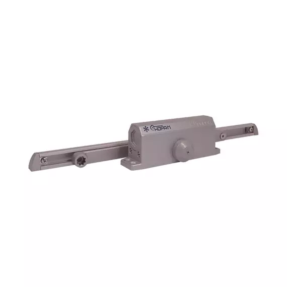 Доводчик НОРА-М №3S Slider (40 - 70кг), морозостойкий со скользящей тягой, серебро
