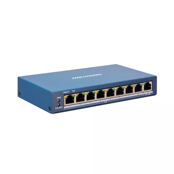 HIKVISION DS-3E1309P-EI/M 1xUpLink 1Gb/s, 8xPoE 100Mb/s