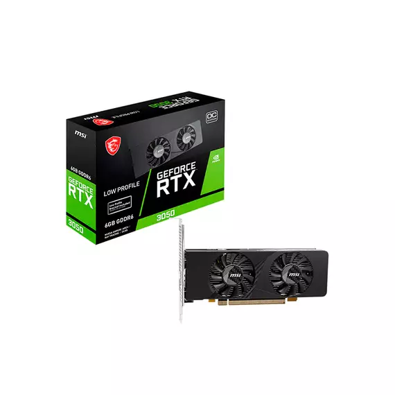 Видеокарта MSI GeForce RTX 3050 LP E 6G OC