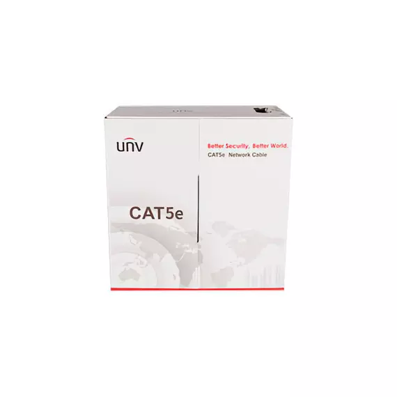 Кабель UTP внутренний CAT5E Uniview CAB-LC2100B-E2-IN (305m,4х2х0.45 BC, PVC) серый