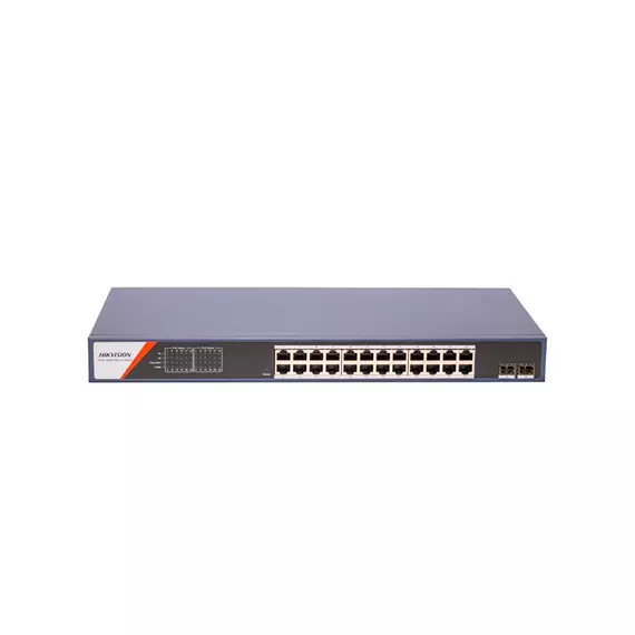 Коммутатор сетевой PoE HIKVISION DS-3E1526P-SI-24P2F 2xUpLink 1Gb/s, 24xPoE