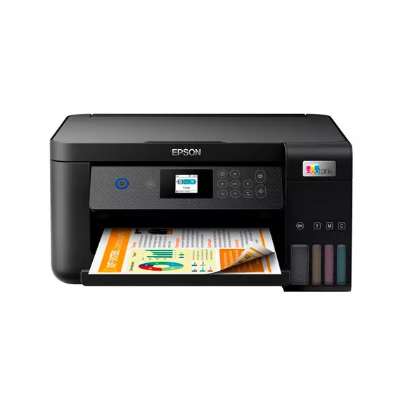 МФУ цветное струйное Epson L4260 (Printer-copier-scaner, A4, СНПЧ 4color, (Black 33ppm/ Colour 15ppm), printer 5760x1440 dpi, scaner 1200x2400 dpi, Duplex, USB, Wi-Fi)