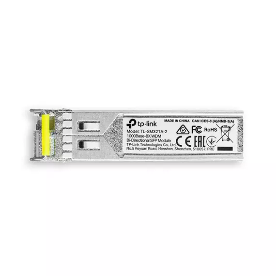 SFP модуль двунаправленный TP-LINK SM321A-2(UN) Одномодовый, 1550-1310нм, 1,25Гб, 2км