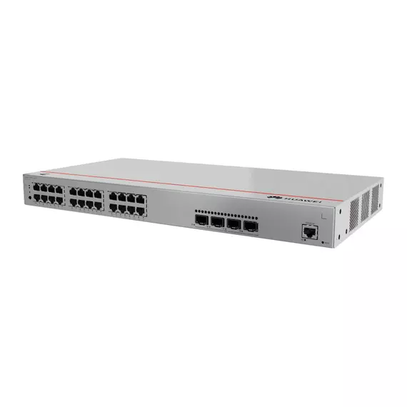 Коммутатор Huawei S310-24P4S (4xUpLink 1Gb/s SFP | 24xPoE+ RJ45 1Gb/s | 56Gb/s | iStack 4 Switches) 400W PoE