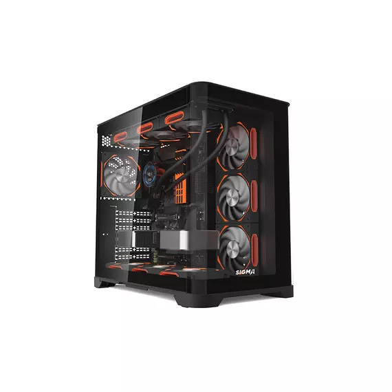 Корпус SIGMA SX-420B Black (БЕЗ ВЕНТИЛЯТОРОВ В КОМПЛЕКТЕ)