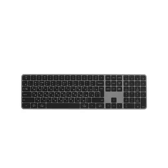 Клавиатура Meetion K230MW (109кл, английская/русская раскладка, Bluetooth+радиоканал, кабель USB Type-C - USB Type-A) черная