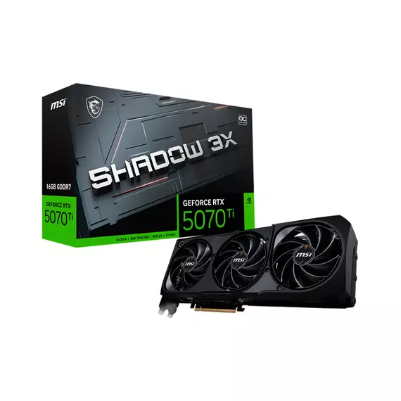 Видеокарта MSI GeForce RTX 5070 Ti 16G SHADOW 3X OC