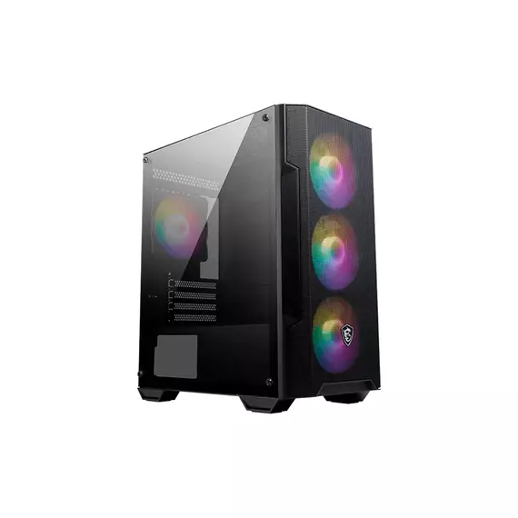 Корпус MSI MAG FORGE M100A, mATX, 388(D)*200(W)*423mm, Front: 3xAuto RGB 120mm Fan, Rear: 1xAuto RGB 120mm Fan