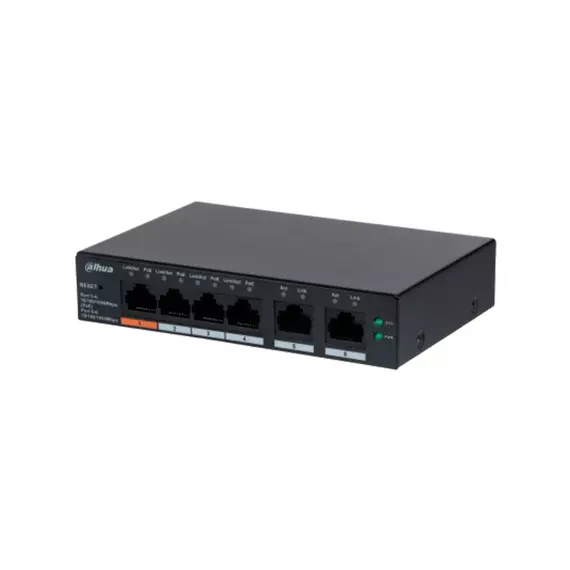 Коммутатор сетевой PoE DAHUA DH-CS4006-4GT-60 2xUpLink 1Gb/s, 4xPoE 1Gb/s