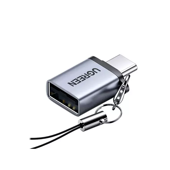 Переходник UGREEN US270 USB-C - USB-A 3.0 серый 50283